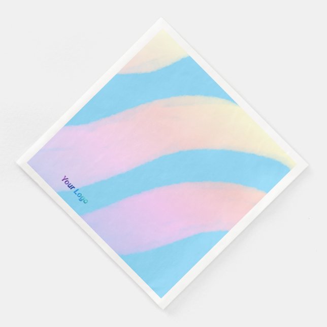 Einfaches und elegantes Logo Serviette (Ecke)