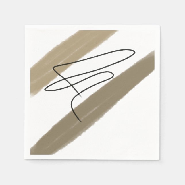 Einfaches und elegantes Logo Serviette (Vorderseite)