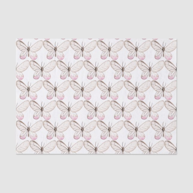 Einfaches und elegantes Schmetterlingspapier Seidenpapier (Vorderseite)