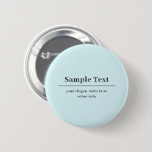 Einfaches und elegantes Texttemplate Hellblau Button