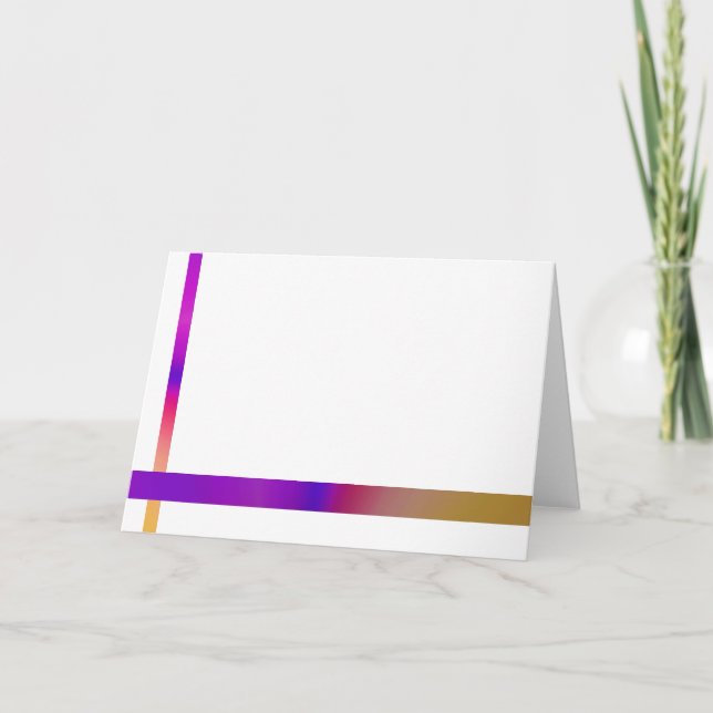Einfaches und farbiges Design dank Karte (Vorderseite)
