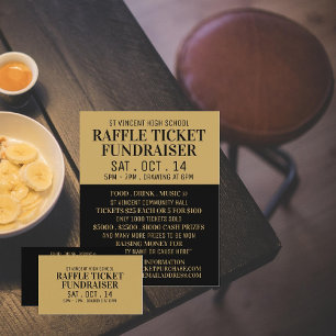 Einfaches und modernes Raffle Ticket Fundraiser Ev