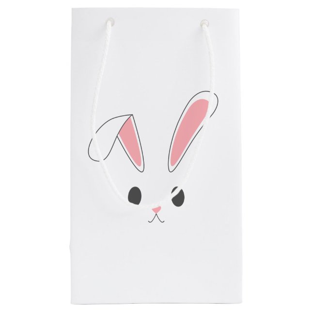 Einfaches und Niedliches Osterhasen | Geschenktüte (Rückseite)