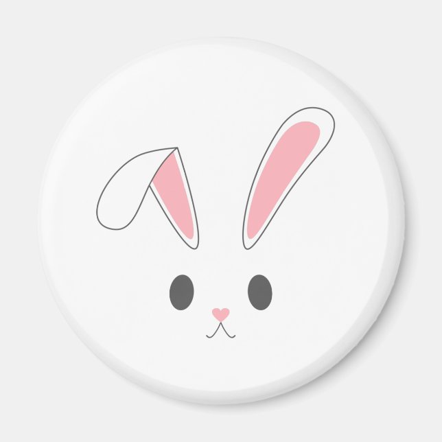 Einfaches und Niedliches Osterhasen | Magnet (Vorne)