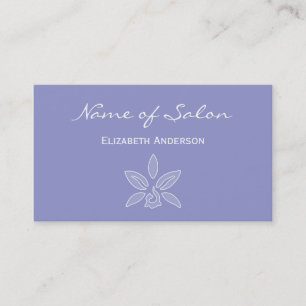 Einfaches und schicke Salon in Violet Lavender Flo Visitenkarte
