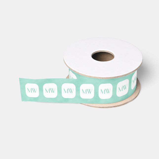 Einfaches und schickes tadelloses grünes Girly Ripsband (Spule)