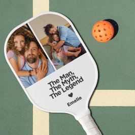 Einfaches und süßes Zitat Personalisierter Vater G Pickleball Schläger