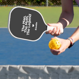 Einfaches und süßes Zitat Personalisierter Vater G Pickleball Schläger