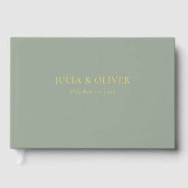 Einfaches Wedding Guest Book, Linen Wedding Guest  Gästebuch