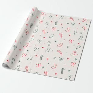 Einfaches Weihnachtspapier Geschenkpapier