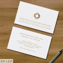 einfaches weißes Gold-Logo