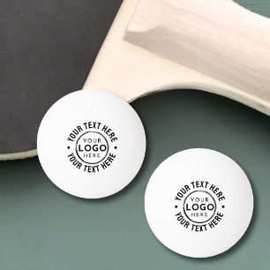 Einfaches Werbe-Logo für Unternehmen Tischtennisball