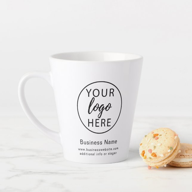 Einfaches White Business-Logo Milchtasse (Beispiel)