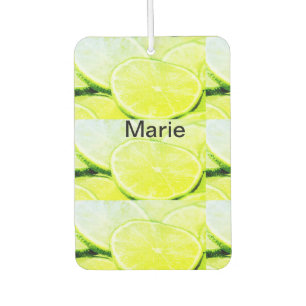 Einfaches yellow green lemon add name minimum cust autolufterfrischer