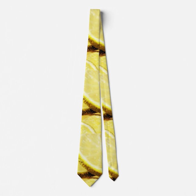 Einfaches yellow green lemon add name minimum cust krawatte (Vorderseite)