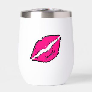 Einfaches Zebra mit rosa Lippen Personalisiert