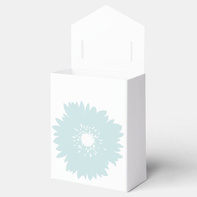 Einfachheit Blue Blume Geschenkschachtel (Geöffnet)
