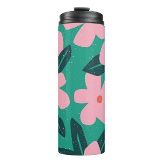 Einfachheit der Blumen: Abstrakte Schönheit Thermosbecher