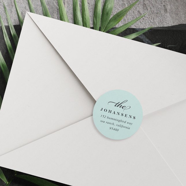 Einfachheit der Rücksendeadresse | Münze Runder Aufkleber (Von Creator hochgeladen)