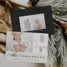Einfachheit | Holiday Foto Collage Card