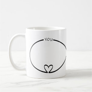 Einfachheit Minimalistische Unendlichkeit Liebe Pa Kaffeetasse