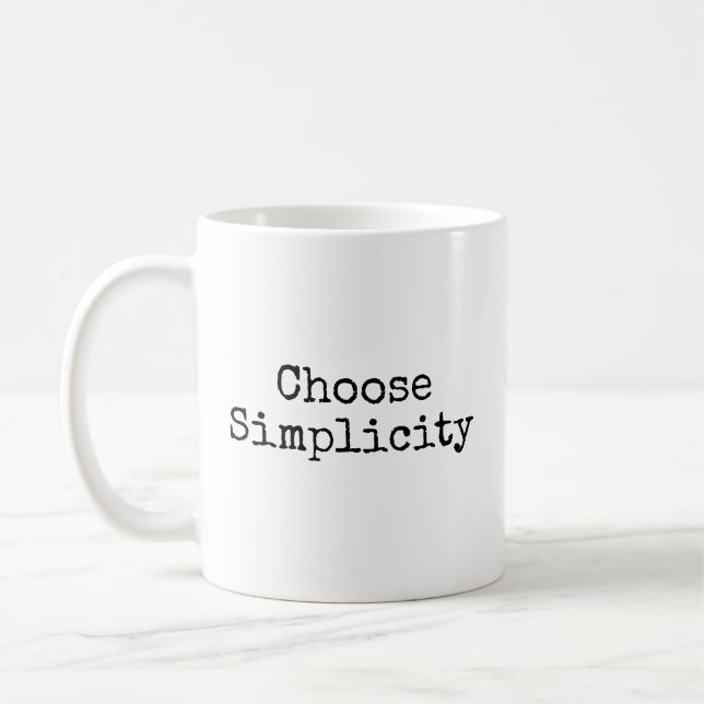 Einfachheit wählen kaffeetasse (Links)