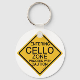 Einfahrt in die Cello Zone Schlüsselanhänger