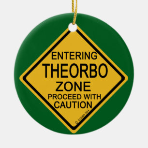 Einfahrt in die Theorbozone Keramik Ornament