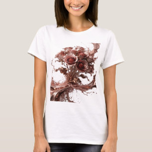 Einfallsreich Silber SCHOKOLADEN ROSEN Slogan T-Sh T-Shirt