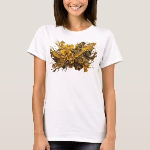 Einfallsreiches Gold ABSTRACTE KUNST Künstlerische T-Shirt
