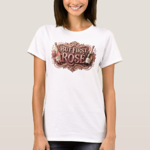 Einfallsreiches Pink, aber zuerst ROS-Textdesign T-Shirt