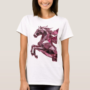 Einfallsreiches Pink ABSTRACT ART Statement Design T-Shirt