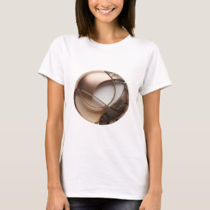 Einfallsreiches Silber ABSTRACT ART Grafikdesign v T-Shirt