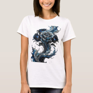 Einfallsreiches Silber ABSTRACT ART Tragbare Kunst T-Shirt
