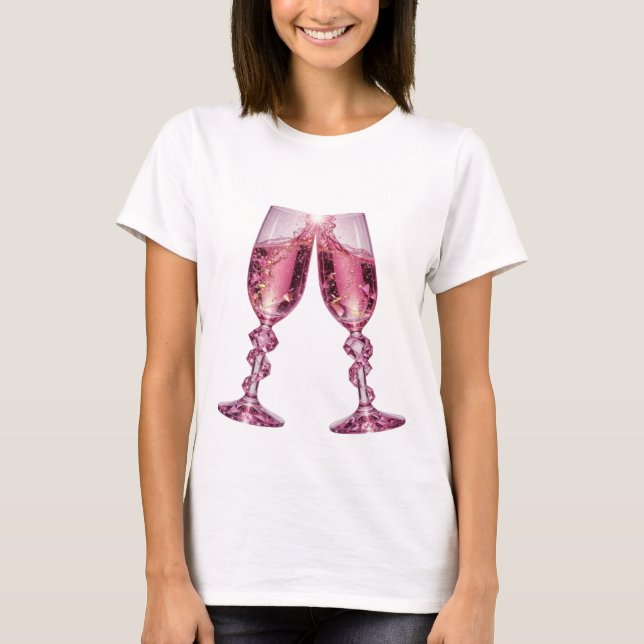 Einfallsreiches Silber CHAMPAGNER GLÄSER Tee (Vorderseite)