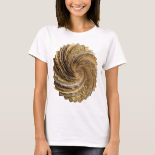 Einfangendes Silber GOLDENE SPIRALE Zitat-Design T-Shirt