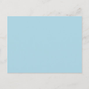 Einfarbig Hellblau Postkarte