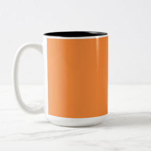 Einfarbig Orange einfarbig Zweifarbige Tasse