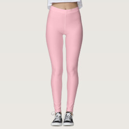 Einfarbig Rosa Leggings