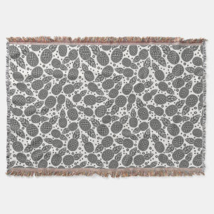 Einfarbige Ananas 2 Decke