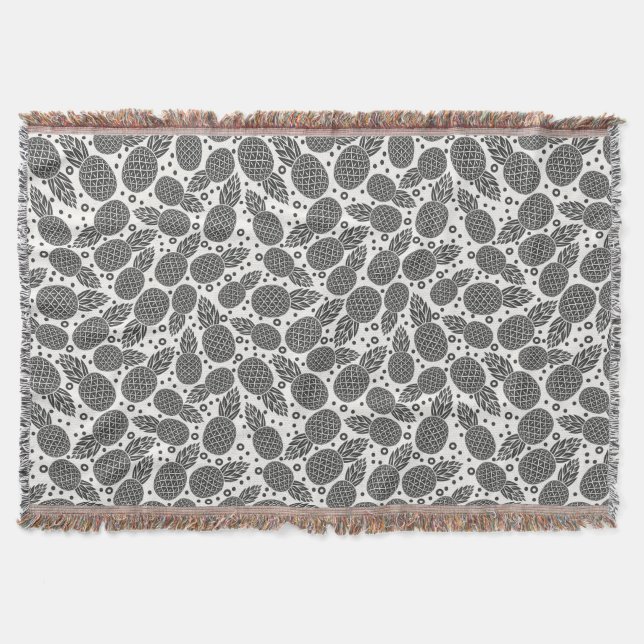 Einfarbige Ananas 2 Decke (Vorderseite)