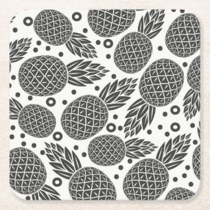 Einfarbige Ananas 2 Rechteckiger Pappuntersetzer