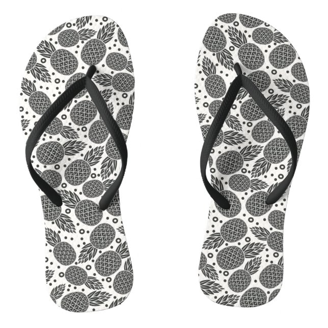 Einfarbige Ananas Flip Flops (Fußbett)