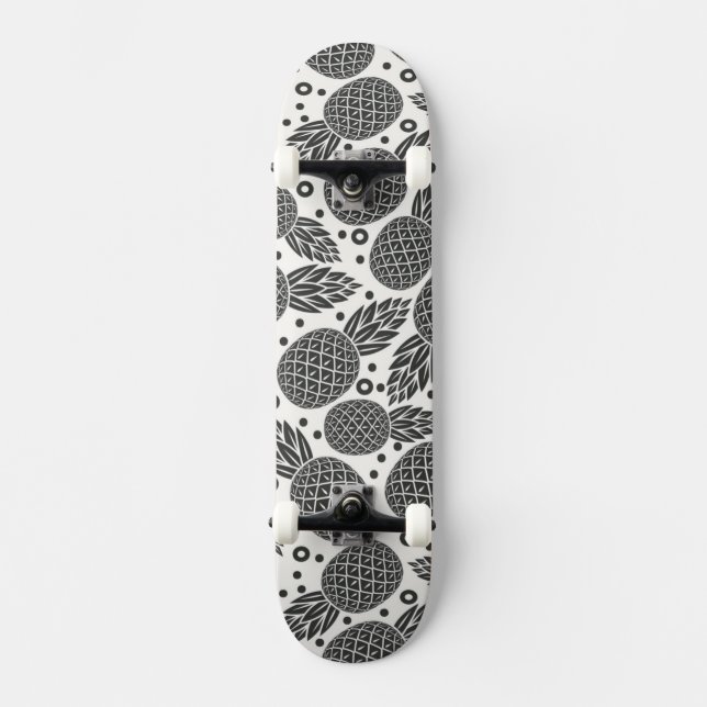 Einfarbige Ananas Skateboard (Vorderseite)
