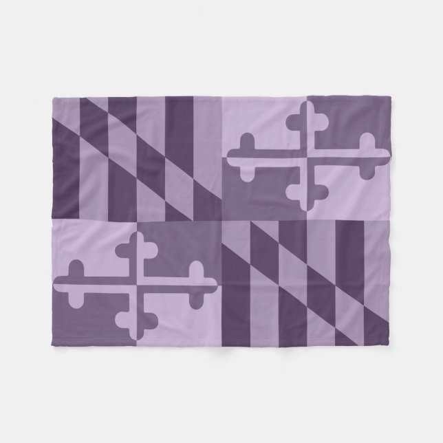 Einfarbige Decke Maryland-Flagge - lila (Vorderseite (Horizontal))