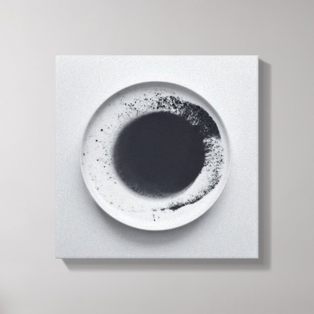 Einfarbige Kaffeetextur abstrakt Art. 1 Leinwanddruck (Vorderseite)