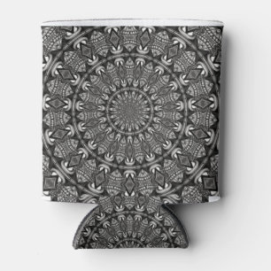 Einfarbige Mandala Dosenkühler