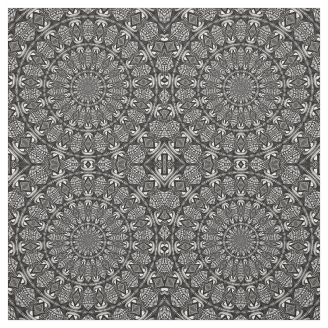 Einfarbige Mandala Stoff (Muster)