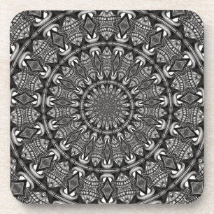 Einfarbige Mandala Untersetzer