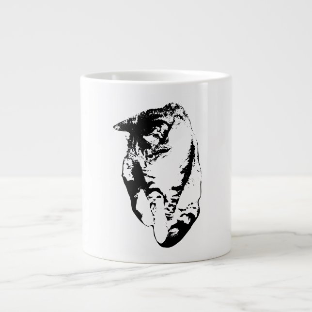 Einfarbige Tasse des Tabby Cat (Vorderseite)